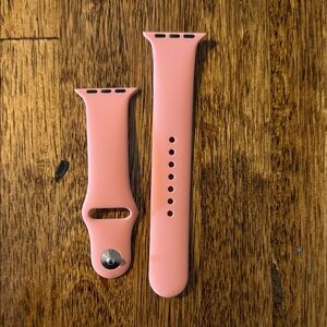 Peachy Pink Silicone Apple Watch Band